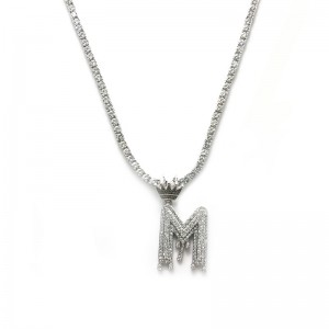 Pendants Newly designed letters inlaid with zircon pendant jewelry fashion jewelry